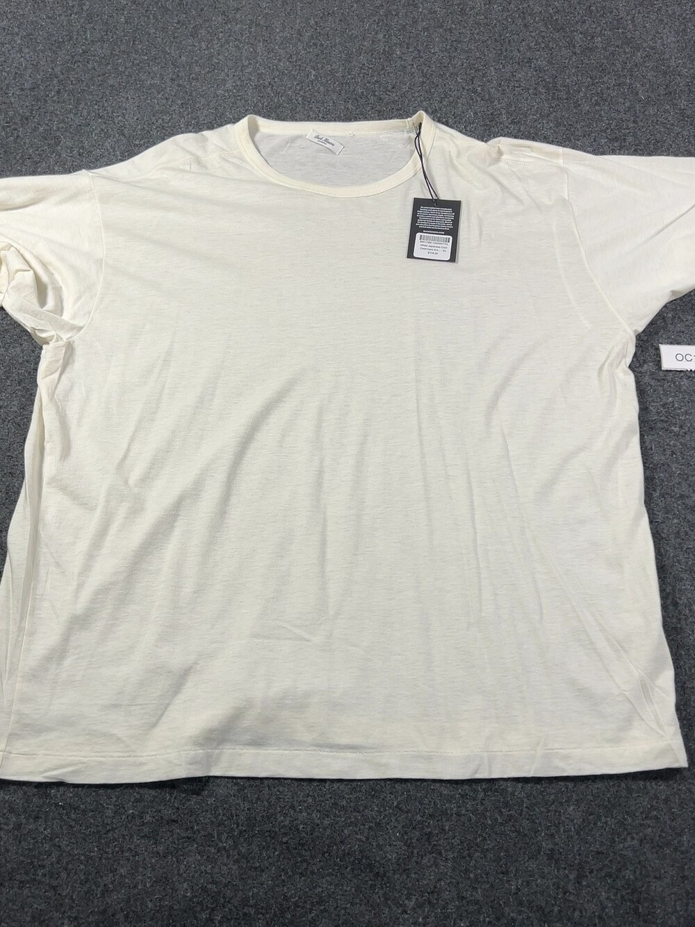 Buck Mason White Japanese Cool Cashmere Knit Tee Mens Sz XL NWI Msrp118 [OC13]